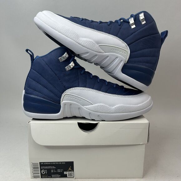 Nike Shoes Air Jordan 12 Retro SE GS “Indigo/Legend Blue” 2024 - Picture 1 of 5